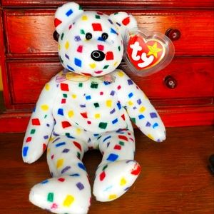 Confetti beanie baby bear